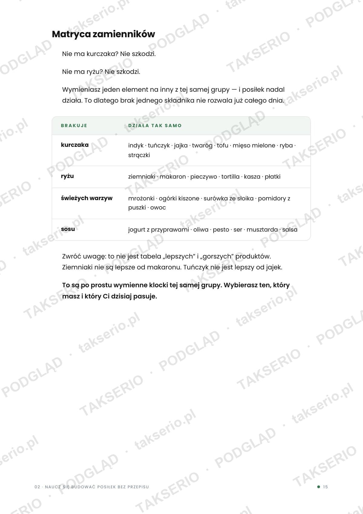 E-book 02 · Matryca zamienników