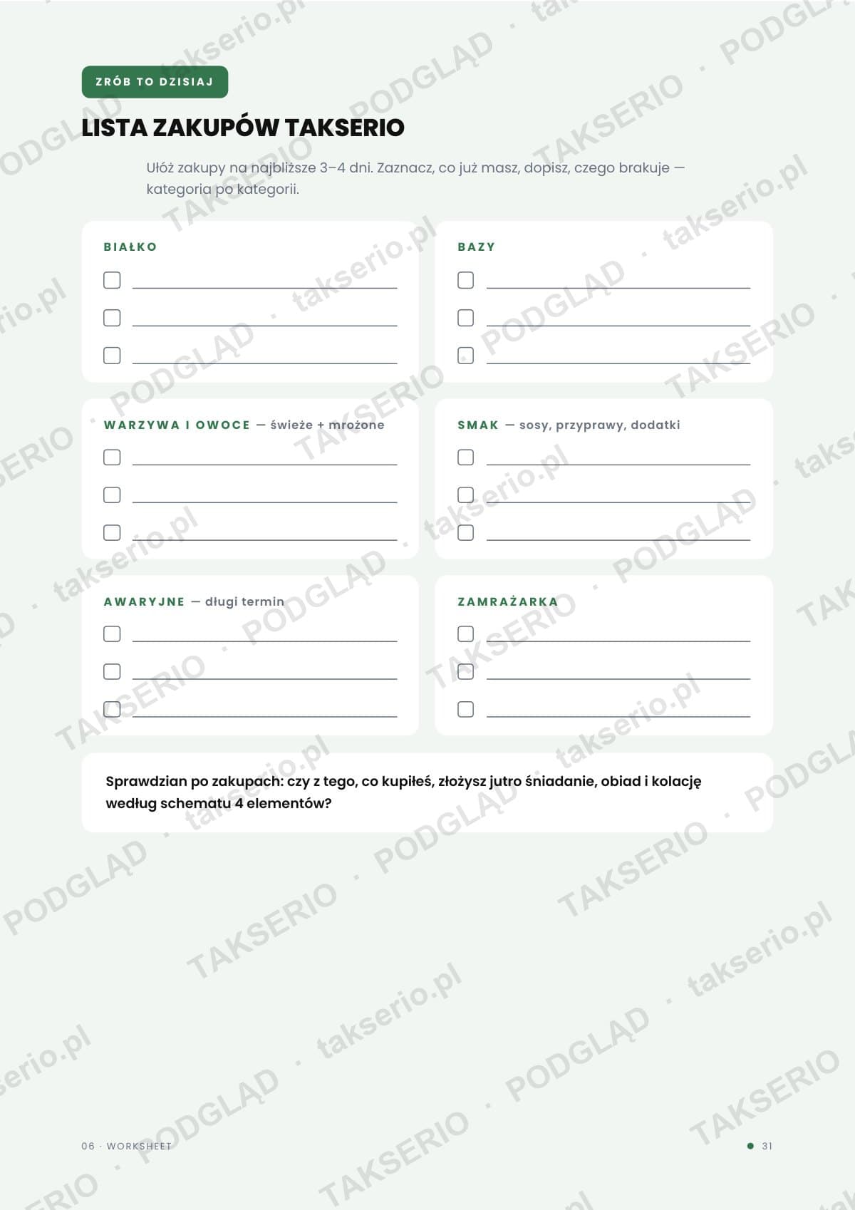 E-book 02 · Lista zakupów